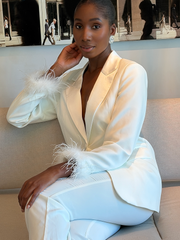 The Blazer & Trouser Set - White PRE ORDER