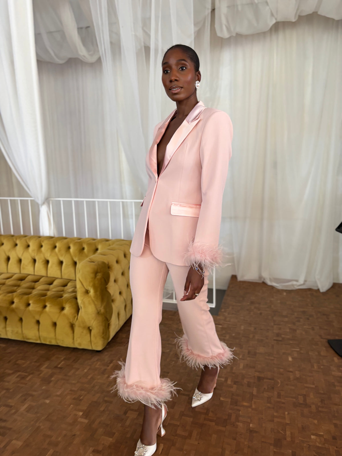 The Blazer & Trouser Set - Light Pink PRE ORDER