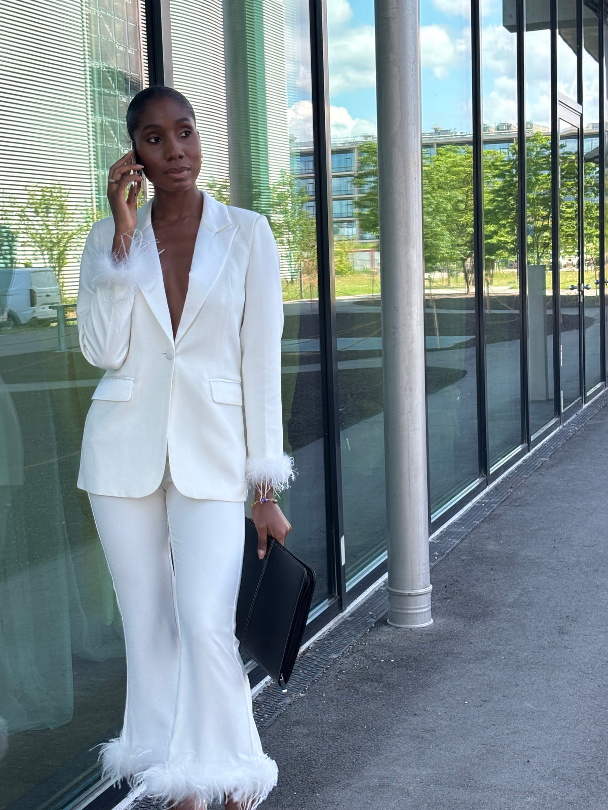 The Blazer & Trouser Set - White PRE ORDER