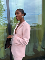 The Blazer & Trouser Set - Light Pink PRE ORDER
